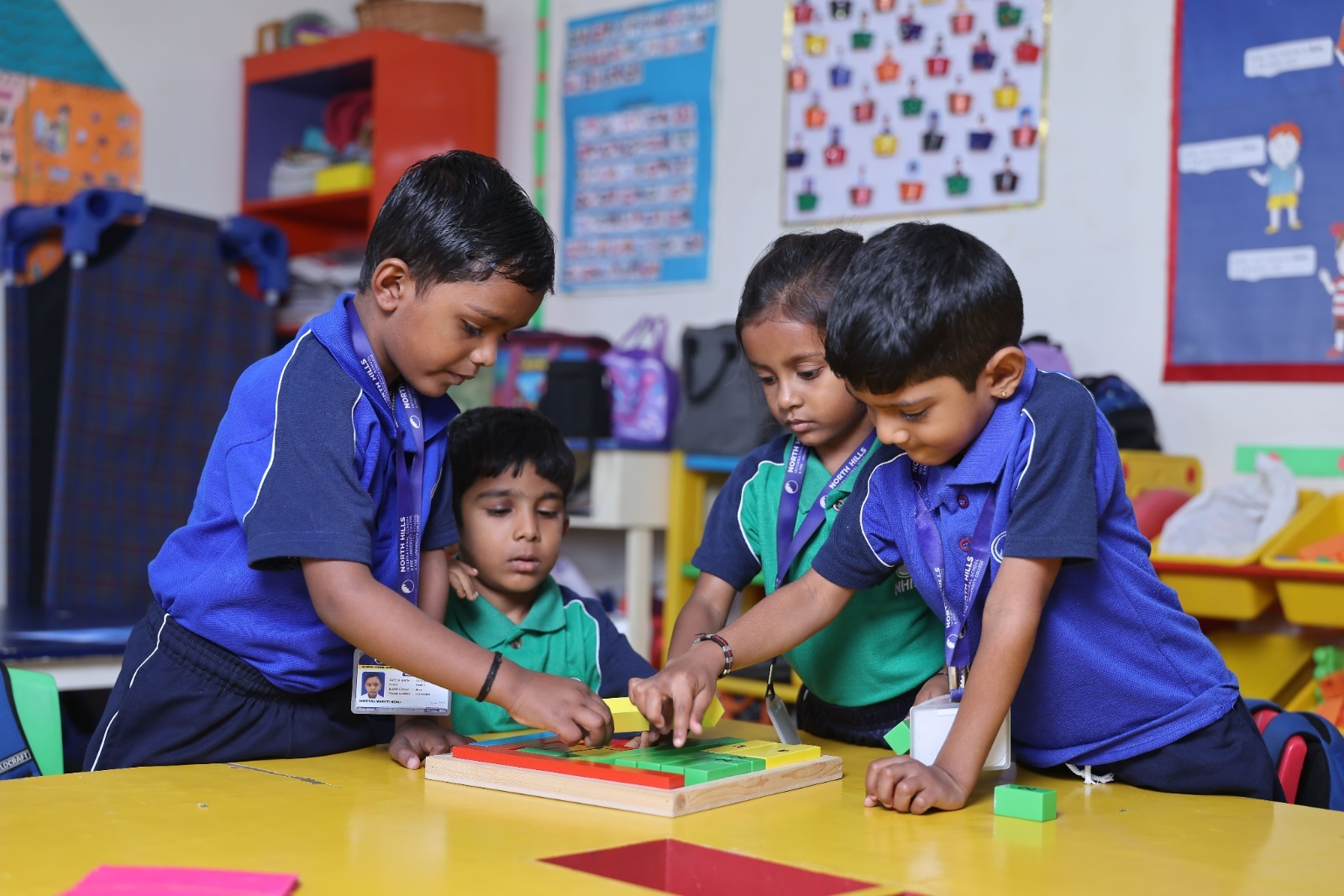 Kids classroom learning activity