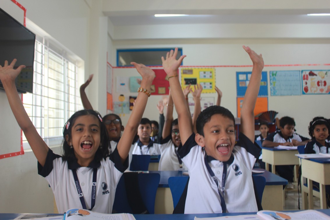 Primary students in classroom