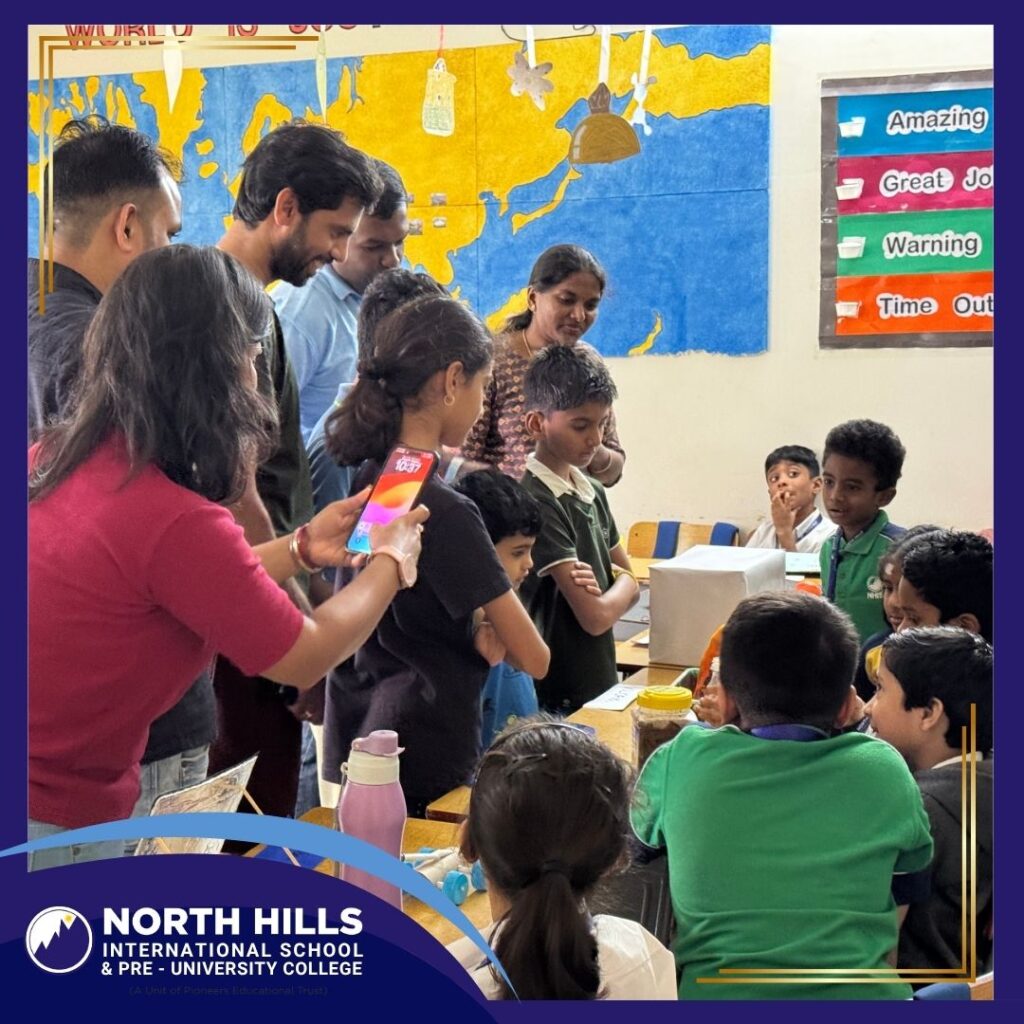 Students science activity demonstration
