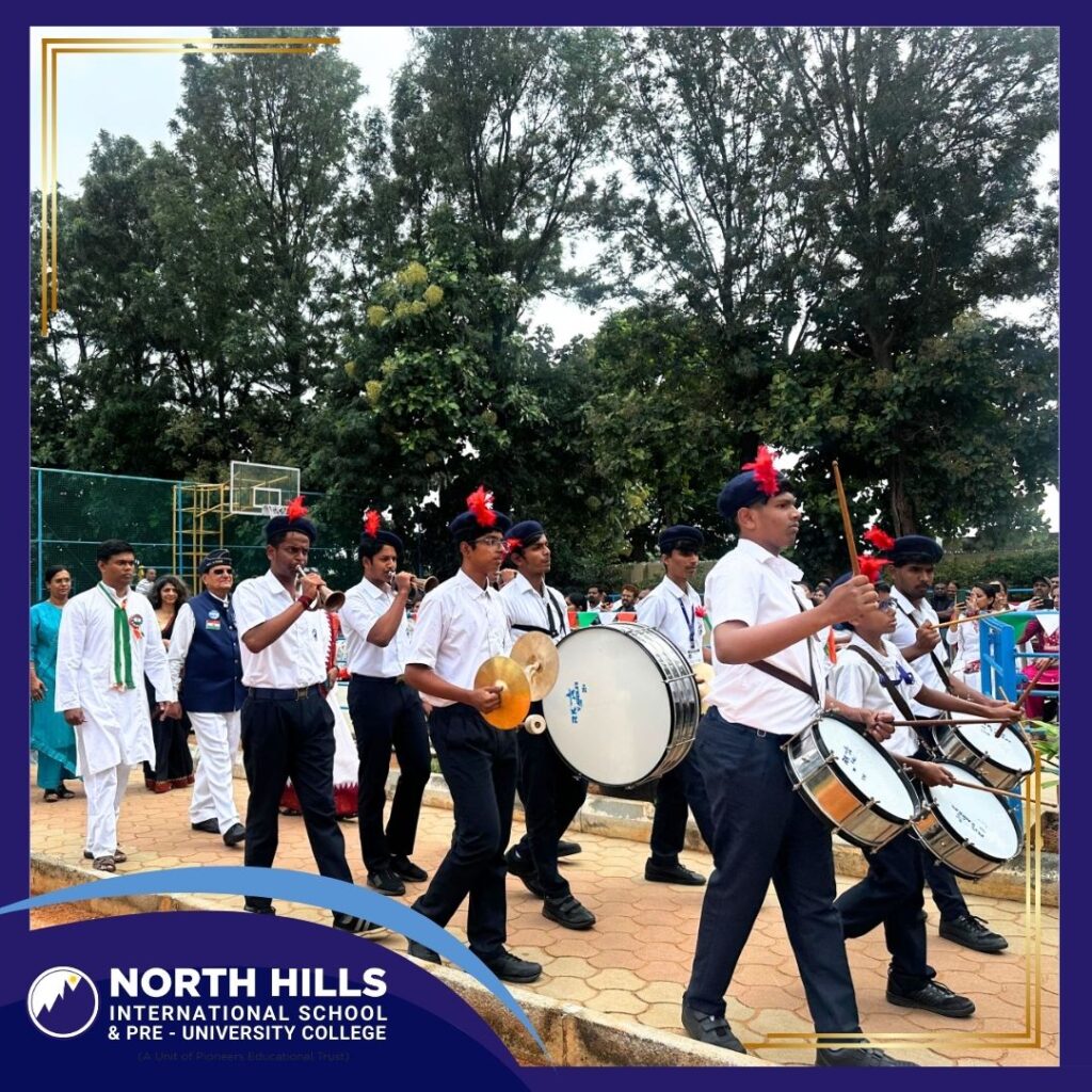 School band Independence Day march