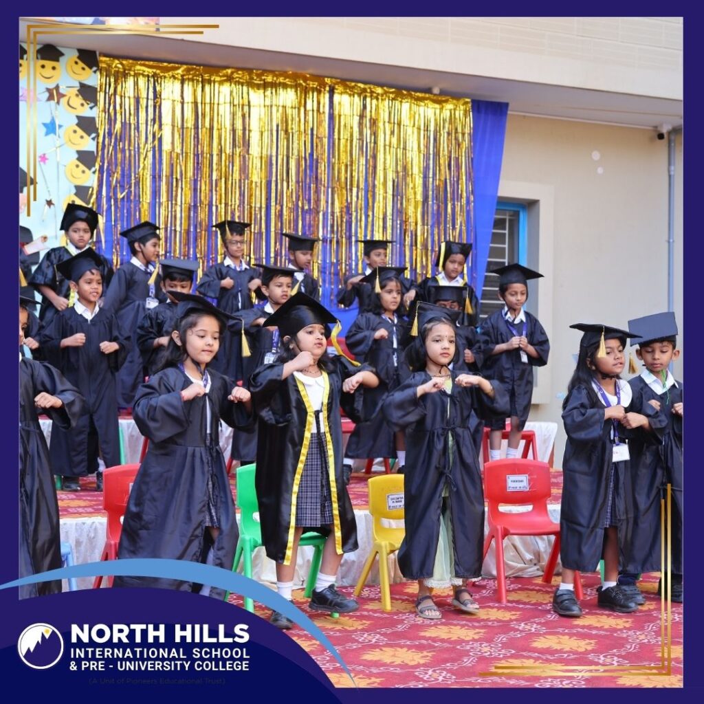 Kids celebrating graduation