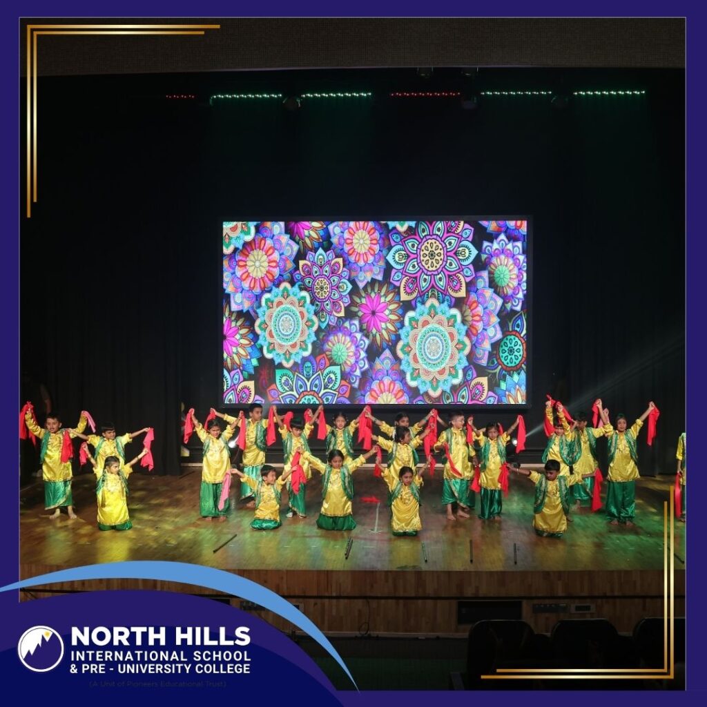 Students group dance show