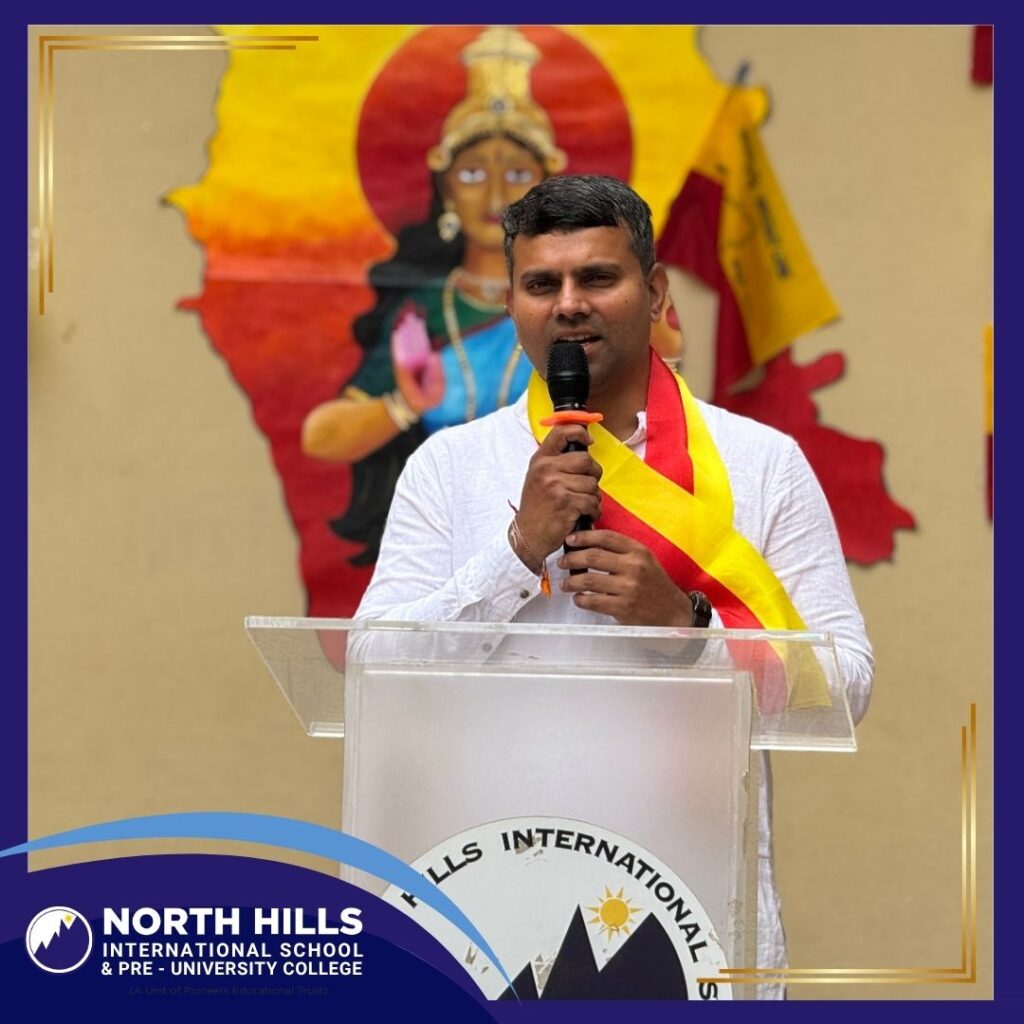 Guest addressing students