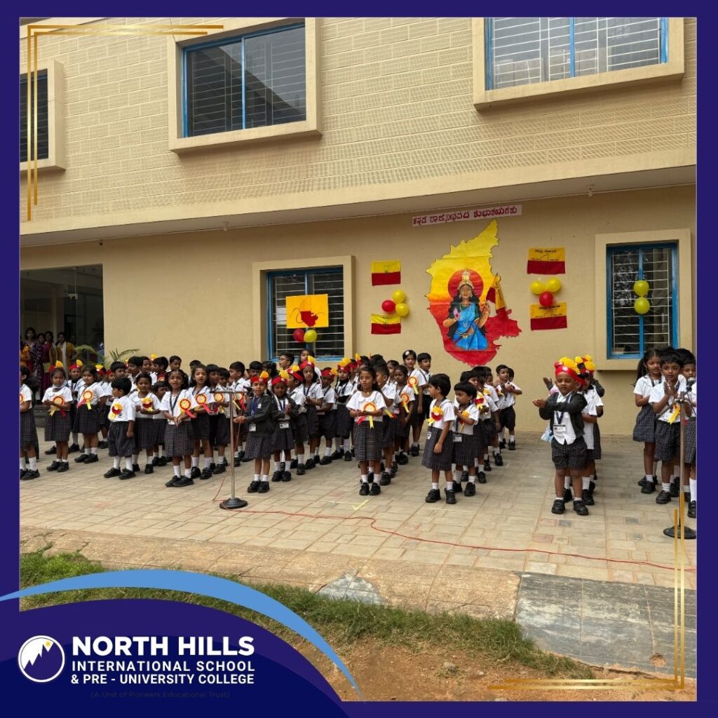 School assembly gathering