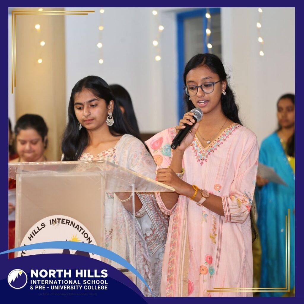 Student delivering graduation speech