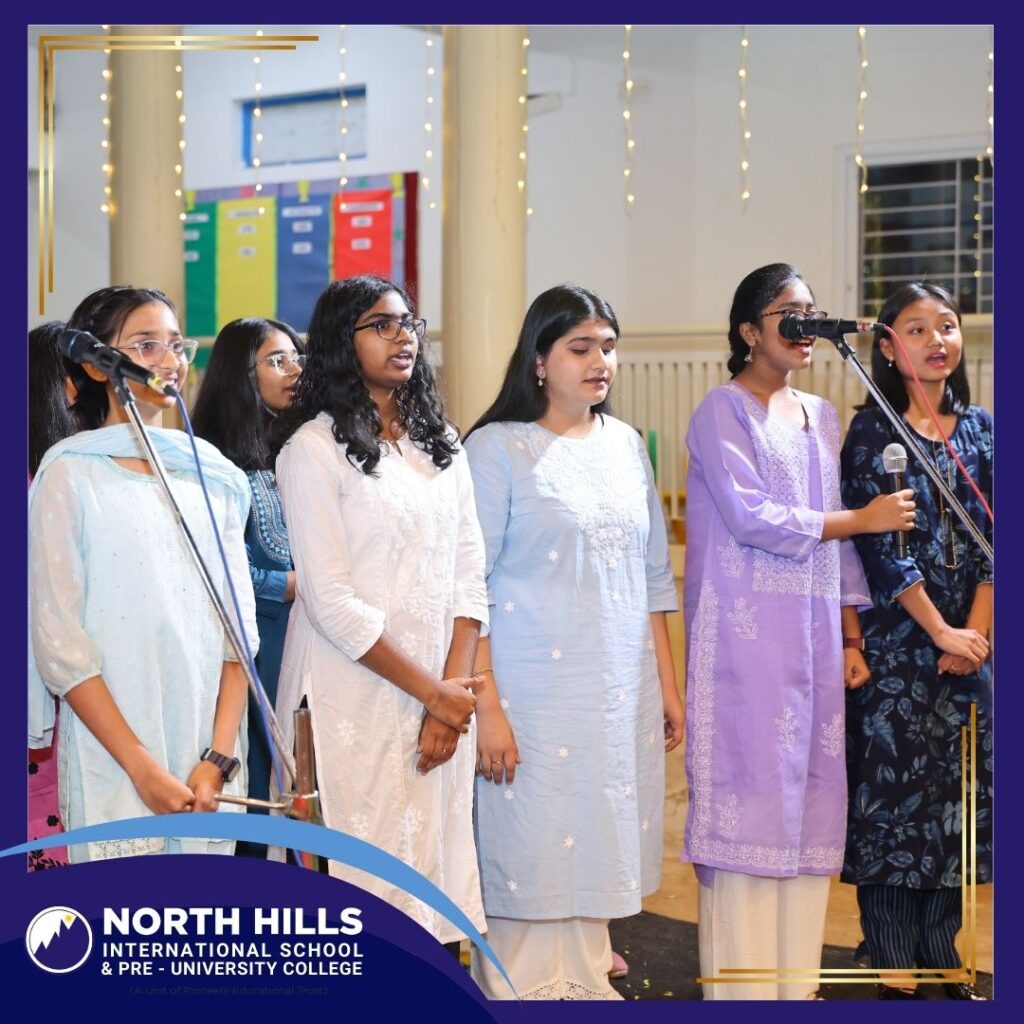 Students singing graduation song