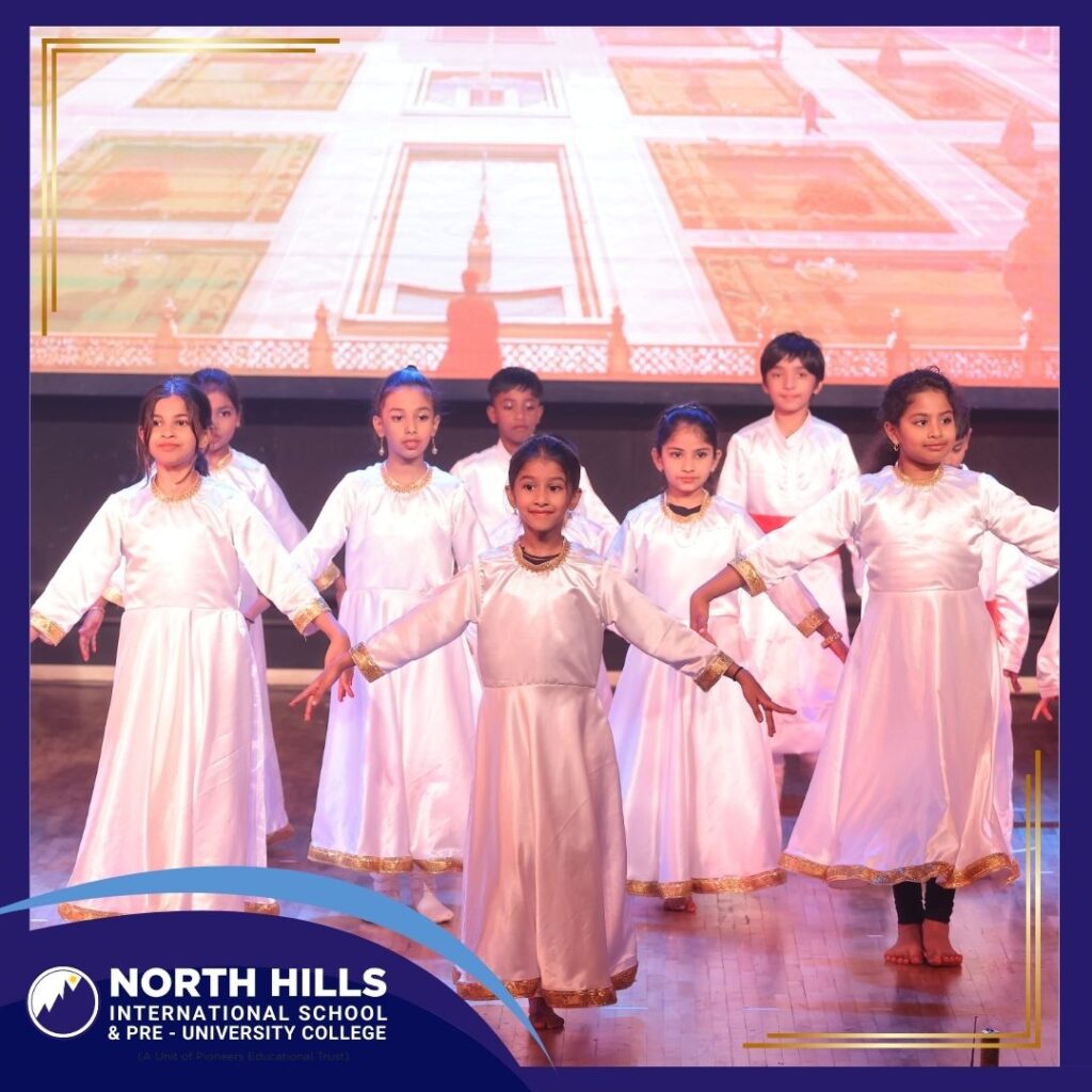 Students group dance show