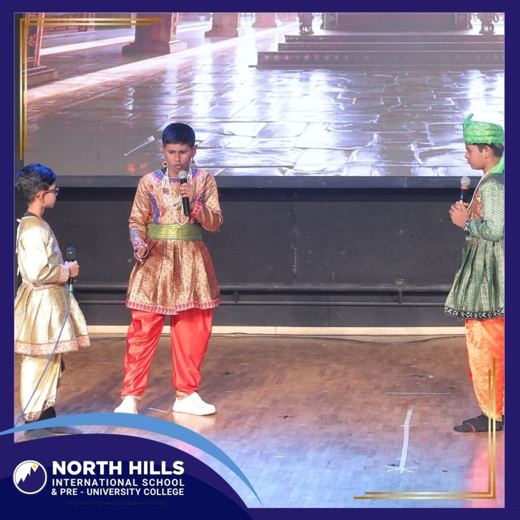 Kids stage skit performance