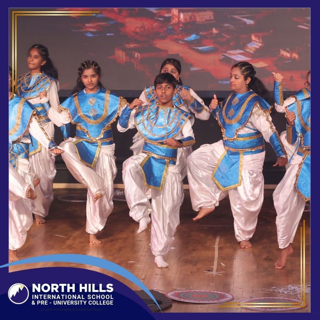 Students tribal dance show