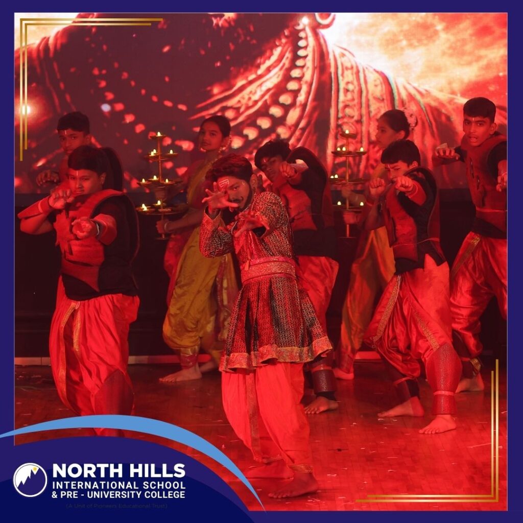 Students dramatic dance act