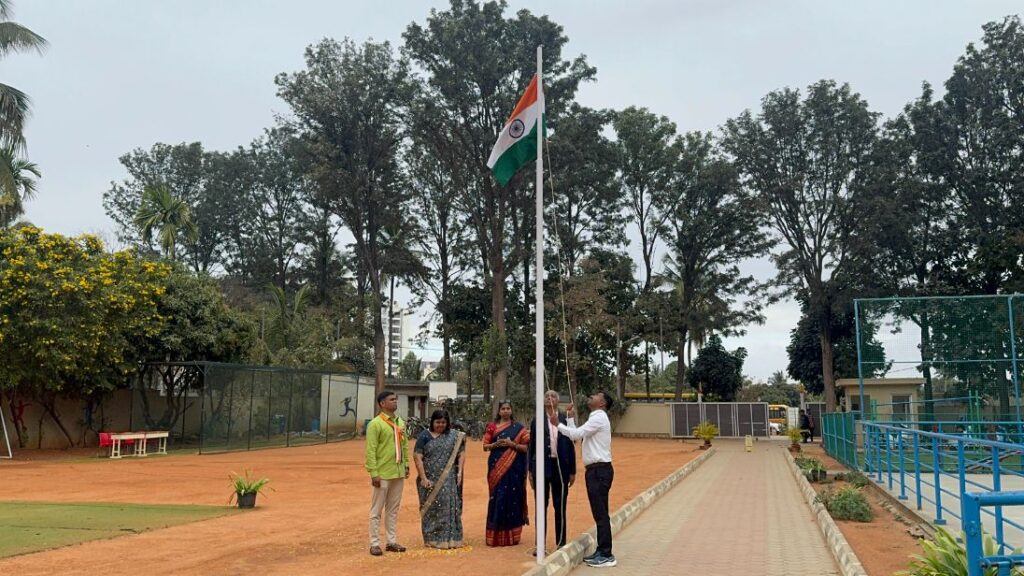 Flag hoisting ceremony