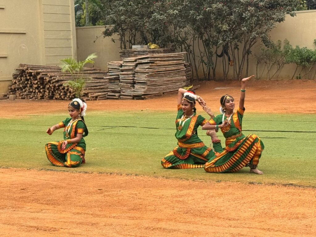 Students performing dance