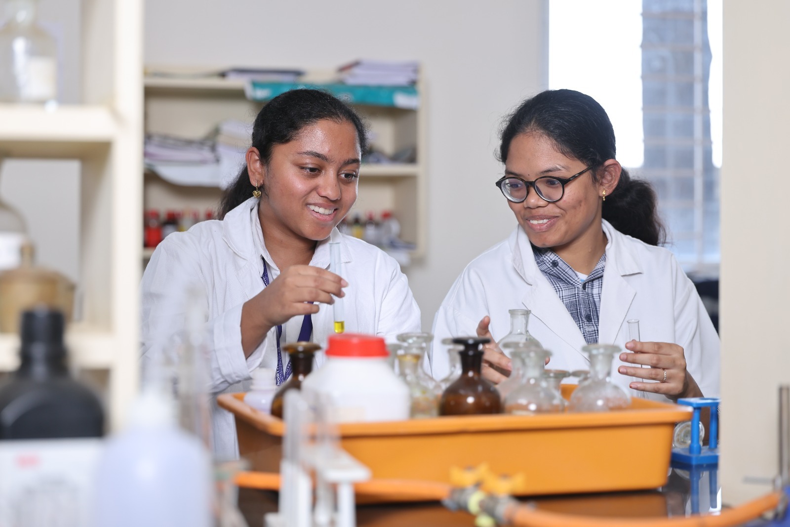 Students at Science lab